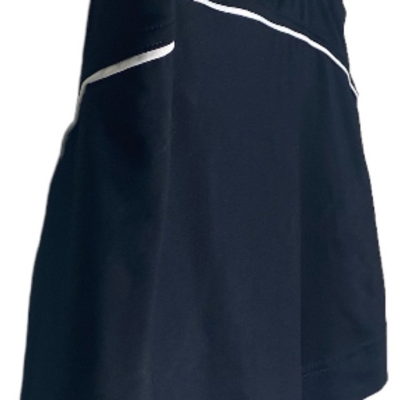 Champion Women’s Athletic Skorts M Black White w/White Stripe Shorts Skirt - Picture 2 of 11